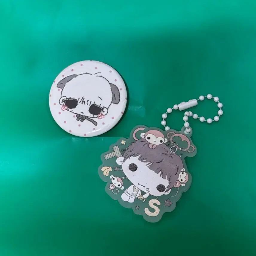 [BUNJANG] BoyNextDoor Lee Han - Tae San 962 Fan Cafe Badge &amp; Keyring Set / 보넥도 태산 뱃지 키링 생카 간폭자냥 보이넥스트도어 한태산 포카
