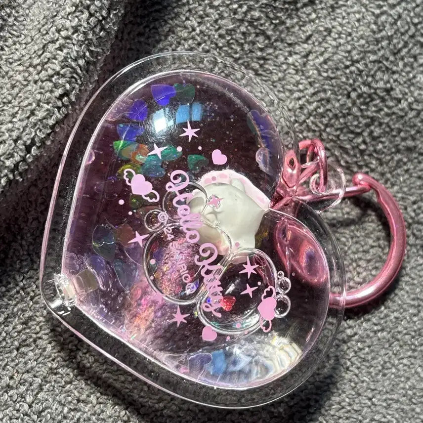 [BUNJANG] Hello Kitty Heart Charm Keychain / 헬로키티 키링