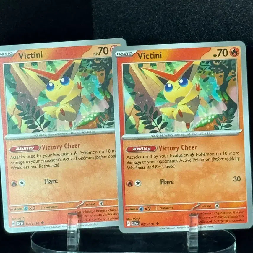 [BUNJANG] Pokemon Trading Card Victini North America 2 Cards / 포켓몬카드 북미) 비크티니 2장
