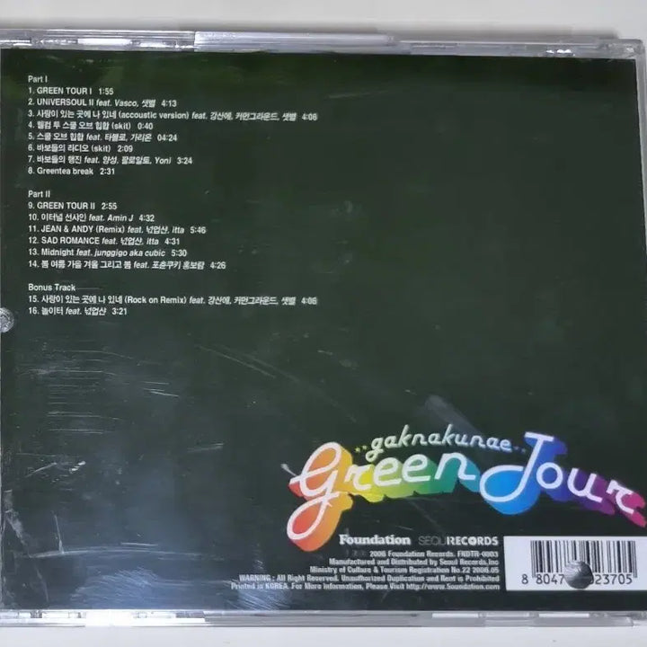 [BUNJANG] Gak Na Geune 1st Album (Unsealed CD) / 각나그네 1집 (개봉 CD)