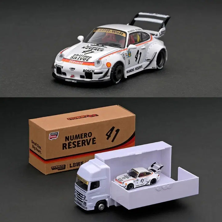[BUNJANG] Tarmac Works Porsche 993 RWB LBWK Numero Reserve 41 Die-cast Set / 타막웍스 포르쉐 993 RWB LBWK 누메로 리저브 41 세트 다이캐스트