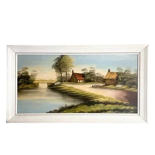 [BUNJANG] Antique French Landscape Oil Painting Framed / 앤틱 프랑스 풍경 유화 액자