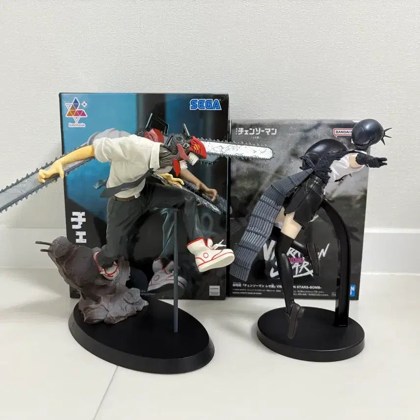 [BUNJANG] Chainsaw Man Vibration Stars Power &amp; Makima Bundle Figure Set / (일괄) 세가 루미나스타 체인소맨, 바이브레이션 레제 밤 피규어