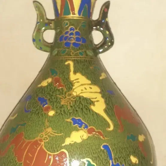 [BUNJANG] Vintage Vase with Dragon and Cloud Motif / 도자기
