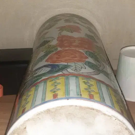 [BUNJANG] Antique Ceramic Vase with Rooster Motif / 도자기