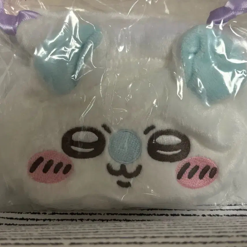[BUNJANG] Chiikawa Momonga Face Pouch / 치이카와 먼작귀 모몽가 페이스 조이개 파우치