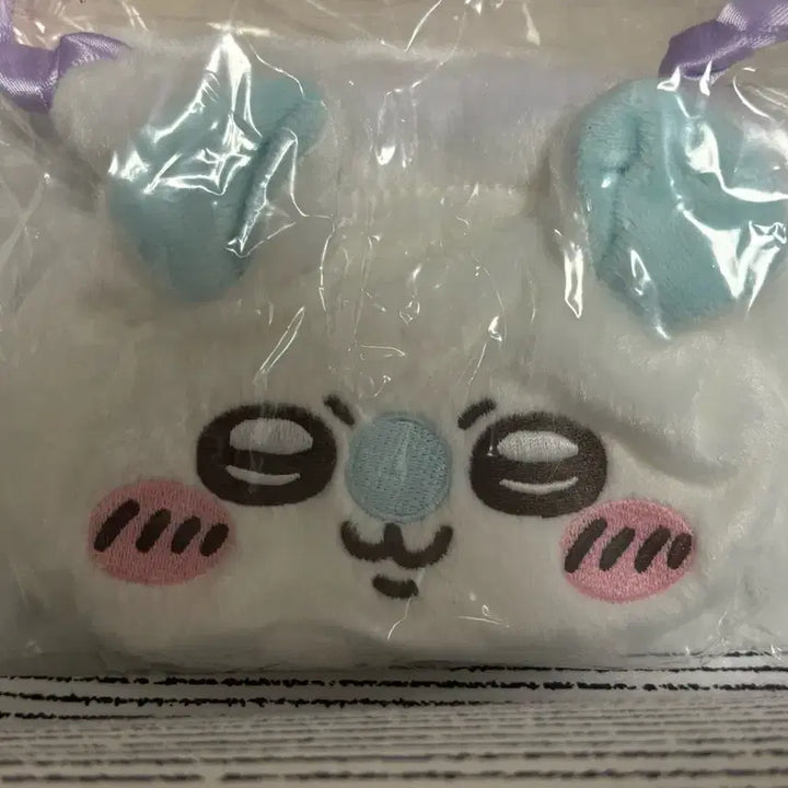 [BUNJANG] Chiikawa Momonga Face Pouch / 치이카와 먼작귀 모몽가 페이스 조이개 파우치