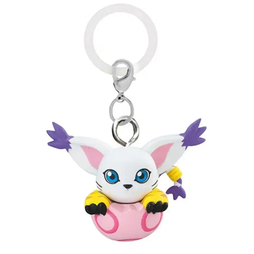 [BUNJANG] Digimon Gacha Keychain Set (Digitama Version) - 8 Wooden Dolls - Unsealed / (미개봉/새상품) 디지몬 가챠 열쇠고리 8개 목각인형, 디지타마 버전