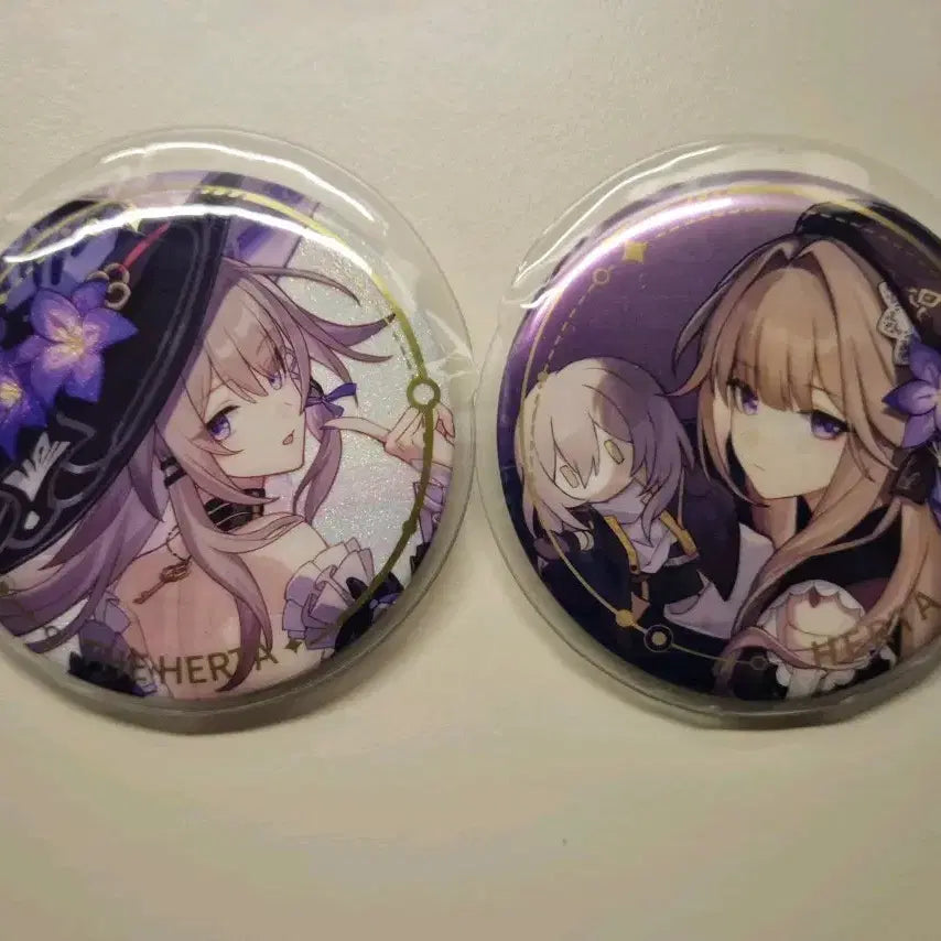 [BUNJANG] Honkai: Star Rail Herta &amp; Herta Big Can Badge Bundle Set / 붕괴 스타레일 더 헤르타&amp;헤르타 빅캔뱃지 일괄 판매