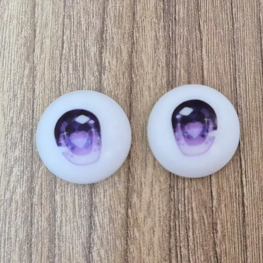 [BUNJANG] 18-20mm Purple Glass Eyes for MSD/MDD Ball-Jointed Dolls / 18~20mm mdd msd 보라색 구관 인형 안구