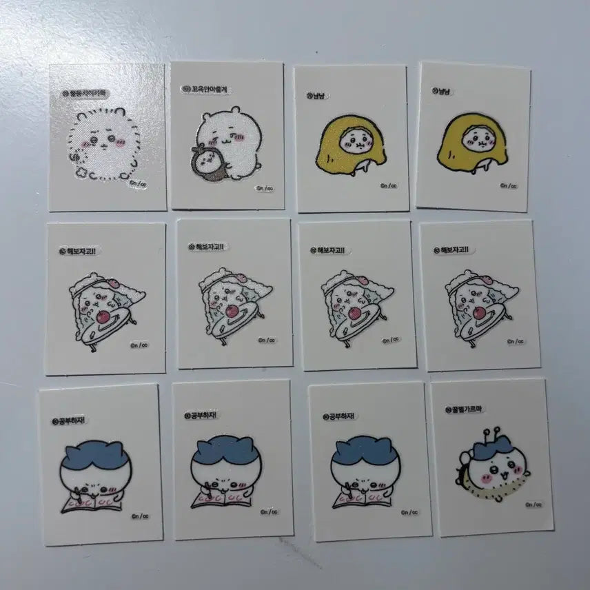 [BUNJANG] Cheekawaii Hachiware Sticker Set (Series 3) / 먼작귀 치이카와 하치와레 띠부씰 3탄 일괄