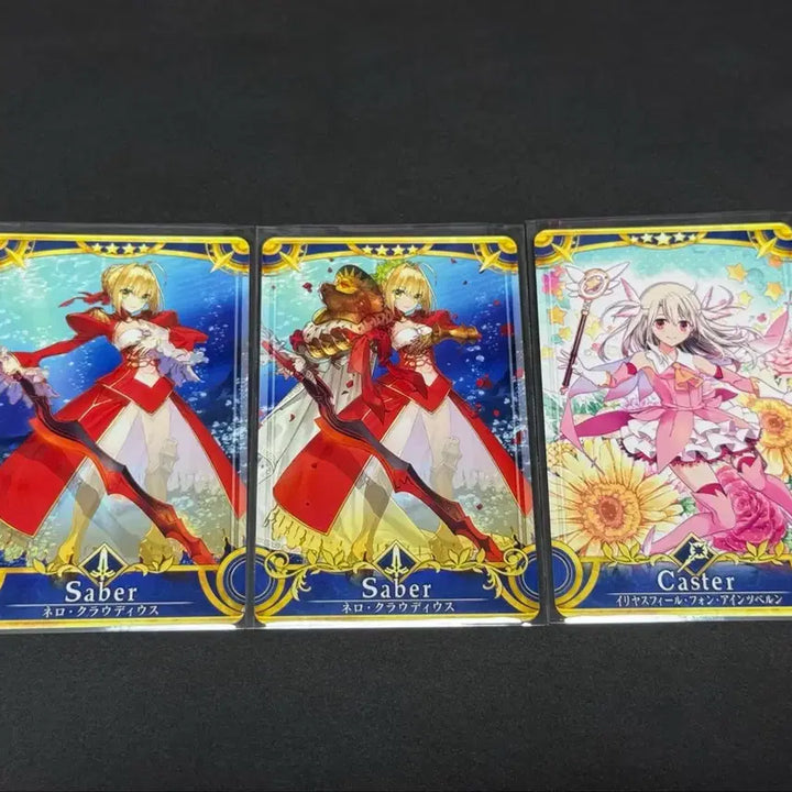 [BUNJANG] Fate/Grand Order Arcade Cards Nero Claudius &amp; Illyasviel von Einzbern / 페그오 페이트 네로 클라우디우스 세이버 일리야스비엘 캐스터 아케이드 카드