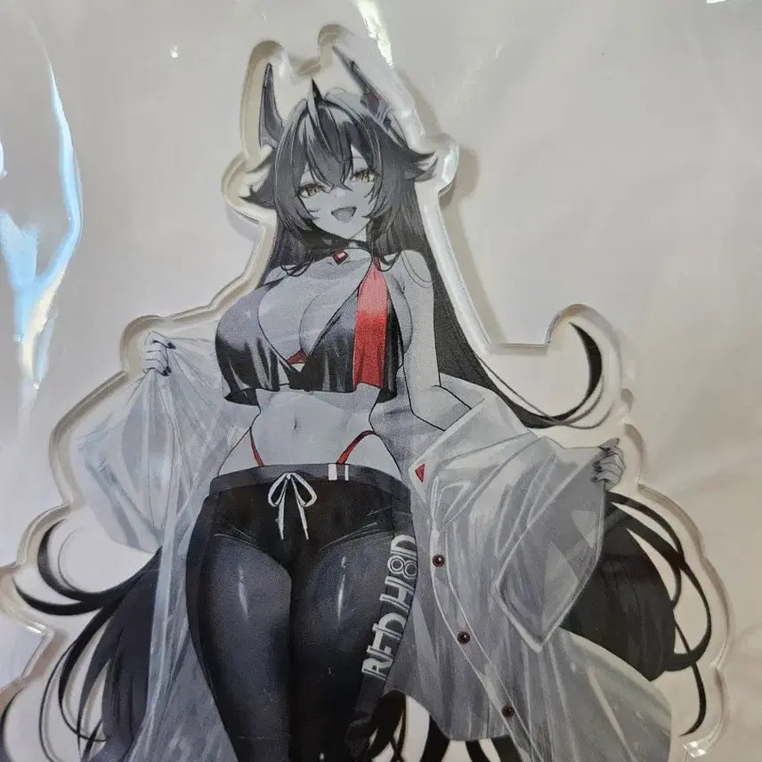 [BUNJANG] Goddess of Victory: NIKKE GiGO Limited Edition Red Hood Acrylic Stand (Black &amp; White Version) - Sealed / 미개봉)승리의 여신 니케 GiGO 한정판 레드후드 아크릴 스탠드 흑백버전