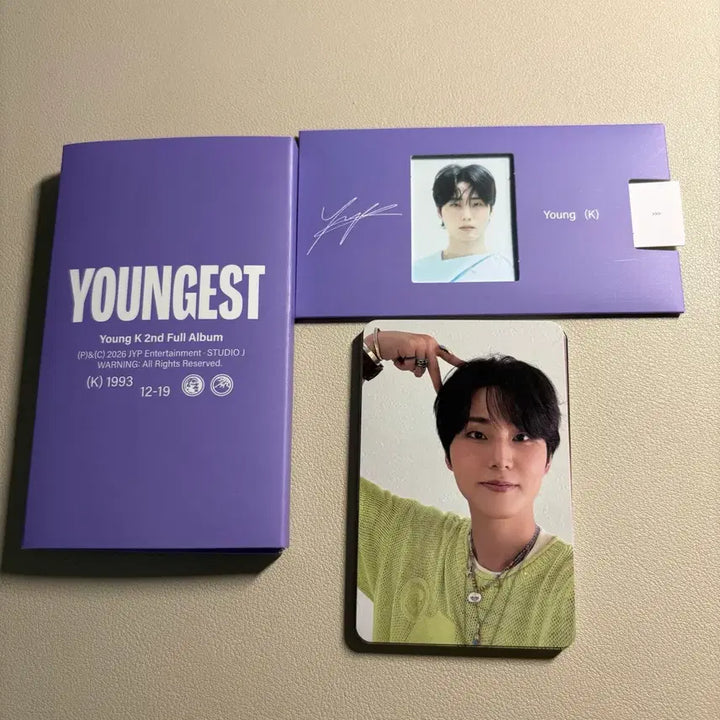 [BUNJANG] Young K YounG:est Photobook &amp; Platform Version Bundle Set / 영케이 앨범 영기스트 YOUNGEST 포토북 후즈팬 포카&amp; 플랫폼 버전 일괄