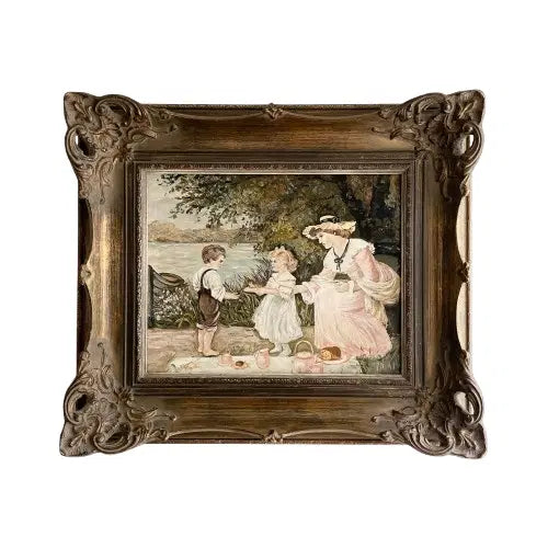 [BUNJANG] Antique English Hand-Painted Frame / 앤틱 영국 핸드페인트 액자