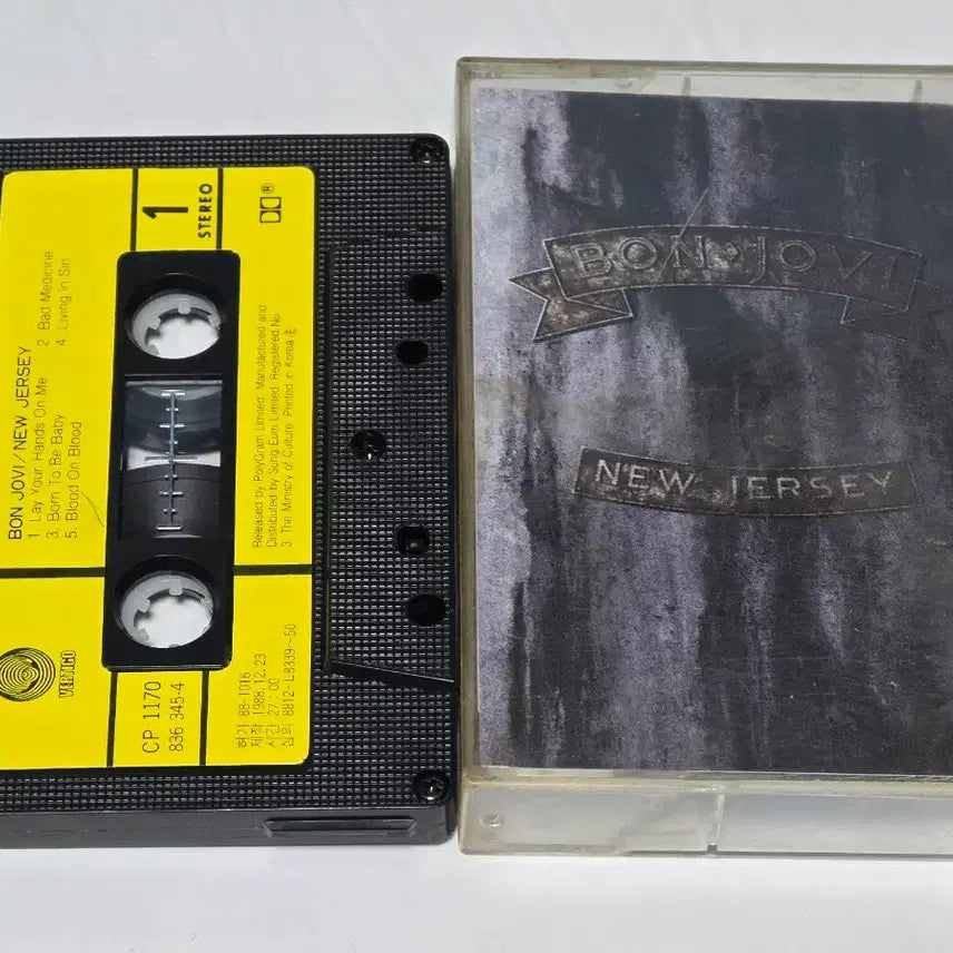 [BUNJANG] Bon Jovi New Jersey Cassette Tape 1988 Licensed Korean Edition / 본 조비 (Bon Jovi) - New Jersey 카세트테이프 (1988 국내 라이선스반)