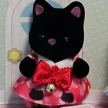 [BUNJANG] Sylvanian Families Midnight Cat Baby Set Split Set / 실바니안 모여라 아기 고양이 미드나잇캣 분철 판매