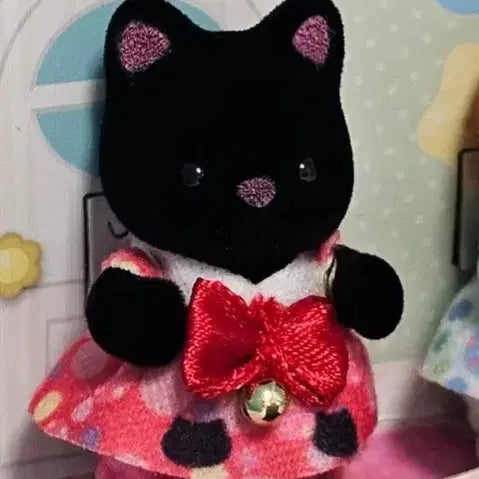 [BUNJANG] Sylvanian Families Midnight Cat Baby Set Split Set / 실바니안 모여라 아기 고양이 미드나잇캣 분철 판매