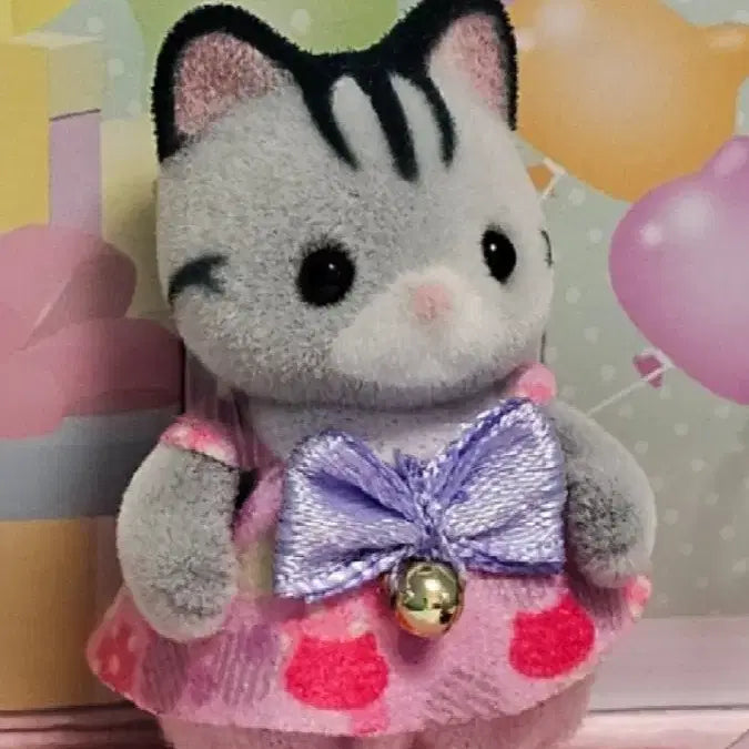 [BUNJANG] Sylvanian Families Calico Critters Gray Cat Split Set / 실바니안 모여라 아기 고양이 회색 고양이 그레이캣 분철 판매
