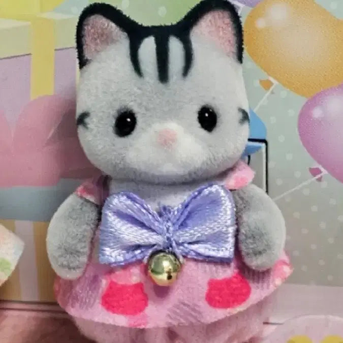 [BUNJANG] Sylvanian Families Calico Critters Gray Cat Split Set / 실바니안 모여라 아기 고양이 회색 고양이 그레이캣 분철 판매