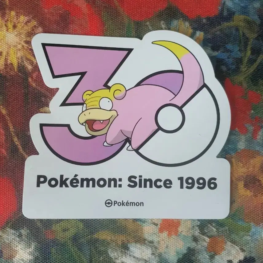 [BUNJANG] Pokemon 30th Anniversary Logo Sticker Galarian Slowpoke / 포켓몬 30주년 로고 스티커 가라르 야돈