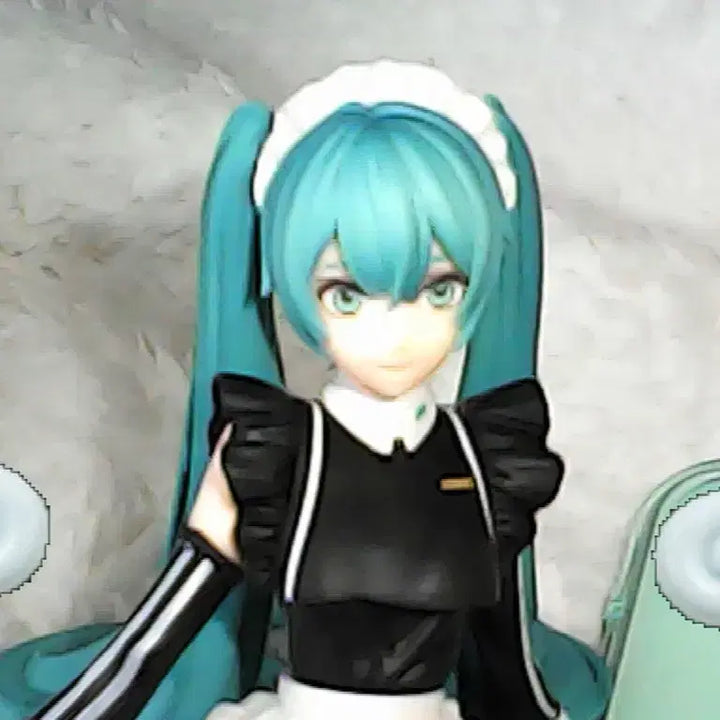 [BUNJANG] FURYU Hatsune Miku Sporty Maid Noodles Stopper Figure / 하츠네 미쿠 후류 스포티 메이드 누들스토퍼 양도