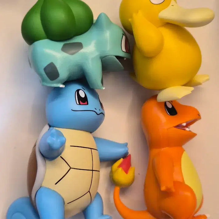 [BUNJANG] Pokemon Bulbasaur, Psyduck, Squirtle, Charmander Figure Set / [소장품] 포켓몬 이상해씨 고라파덕 꼬부기 파이리 피규어