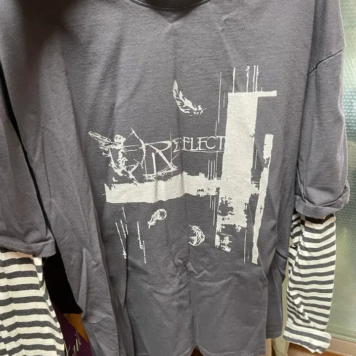 [BUNJANG] Park Jihoon Layered T-Shirt / 박지훈 리플렉트 레이어드 티셔츠