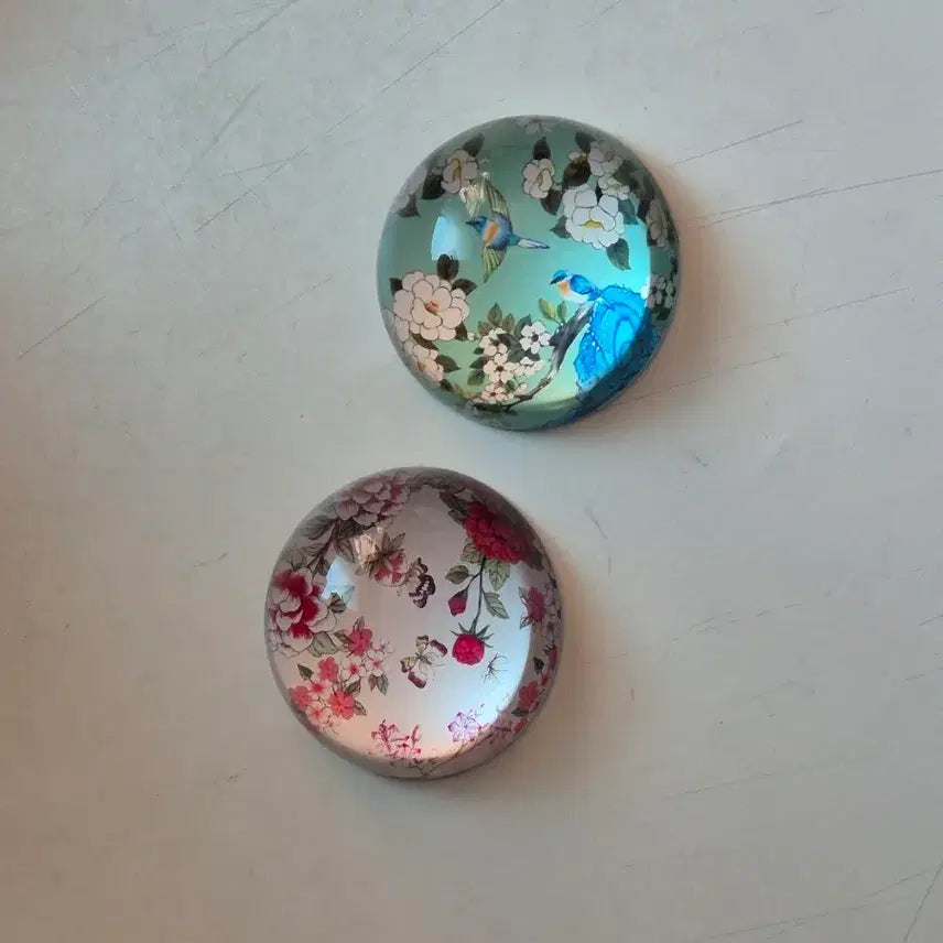[BUNJANG] Daiso Traditional Folk Painting Paperweight Set / 다이소 전통 민화 문진 2종