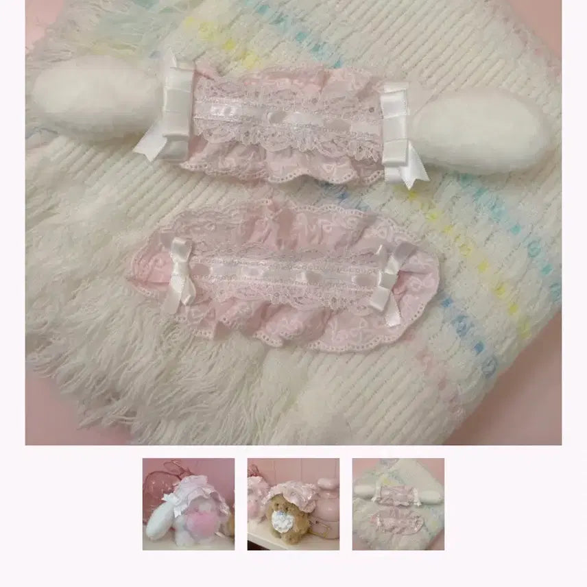 [BUNJANG] Fancypoo Atelier Milk Ribbon Headress / 팬시아뜰리에 밀크리본 인형 헤도레 헤드드레스
