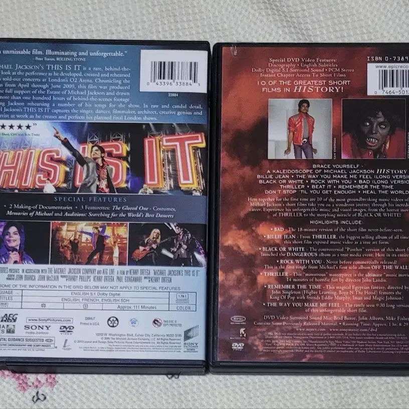 [BUNJANG] Michael Jackson DVD Collection / 마이클 잭슨 DVD 모음