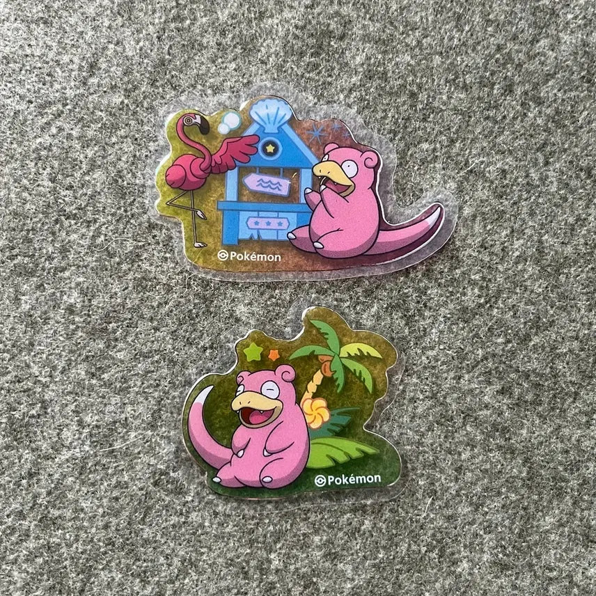 [BUNJANG] Pokemon Busan Vacance Stickers - Assorted Characters / 포켓몬 느긋 부산 바캉스 스티커 고라파덕 대굴레오 야돈 메타몽 냐스퍼 빠모 파밀리쥐 얼루기 전룡 만타인 삐삐 초라기 캐스퐁 갈모매 코산호 크랩 모래성이당 바다그다 흔들풍손