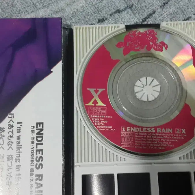 [BUNJANG] X-JAPAN Endless Rain First Press Limited Edition Single CD / X-JAPAN ENDLESS RAIN 병풍형 초회한정 Single