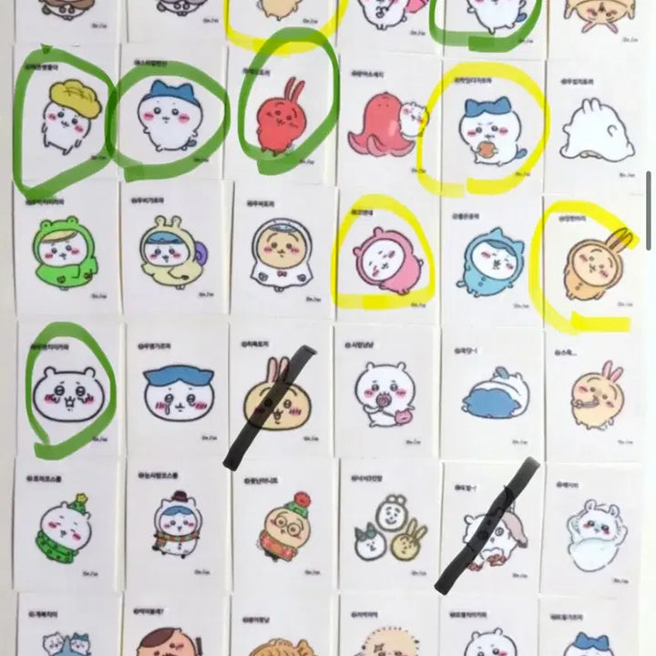 [BUNJANG] Mandzukie Retro Stickers (Tti-bbu-sil) Series 1, 2, 3 / 먼작귀 레트로 스티커 1,2,3탄 ( 띠부실 ) 교환 / 판매