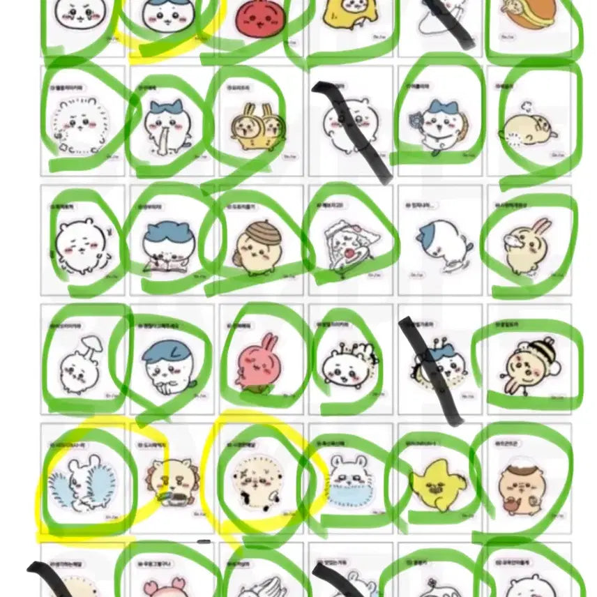 [BUNJANG] Mandzukie Retro Stickers (Tti-bbu-sil) Series 1, 2, 3 / 먼작귀 레트로 스티커 1,2,3탄 ( 띠부실 ) 교환 / 판매