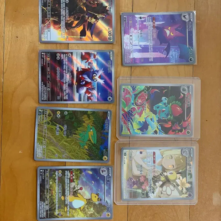 [BUNJANG] Pokemon Card AR Set (7 Cards) / 포켓몬 카드 ar 팔아요
