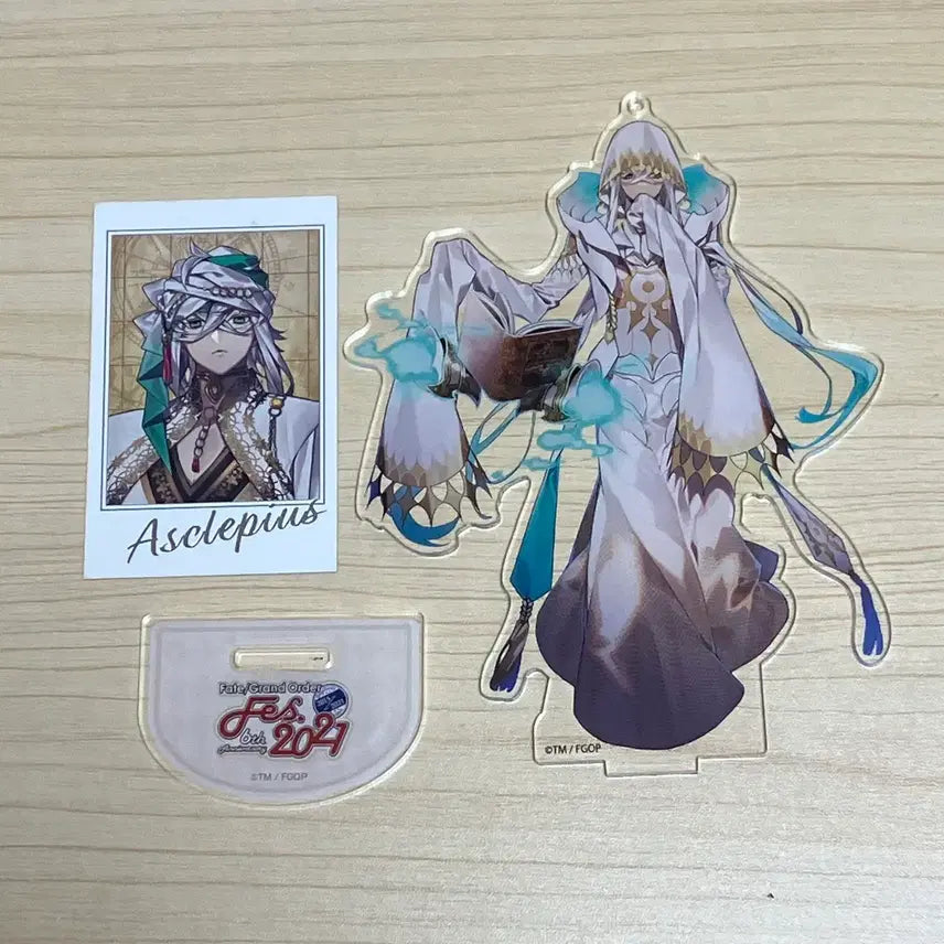 [BUNJANG] FGO Asclepius Bundle Set Acrylic Stand + Polaroid / [일괄] FGO 페그오 아스클레피오스 fes 아크릴스탠드+폴라