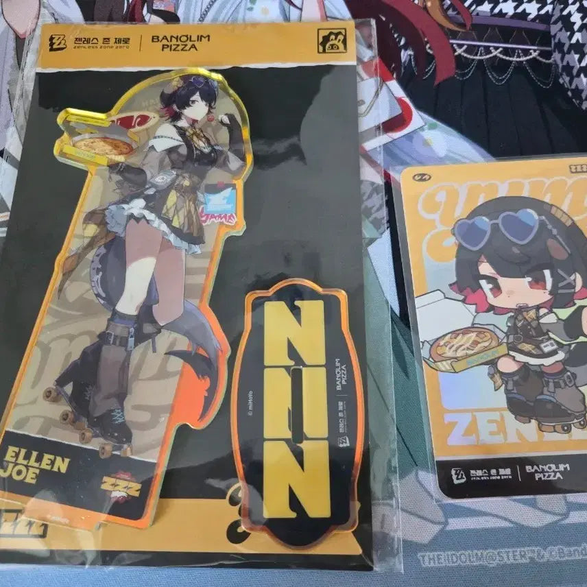 [BUNJANG] Zenless Zone Zero Pizzaoven Collab Ellen Acrylic Stand + Photocard / 젠레스 존 제로 젠존제 반올림피자 콜라보 엘렌 조 아크릴+포카