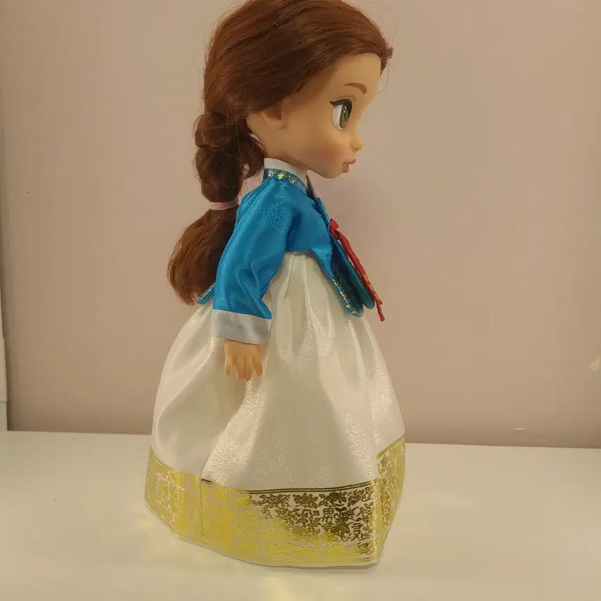 [BUNJANG] Baedol Doll Blue Hanbok Set / 베이돌인형 파란당의