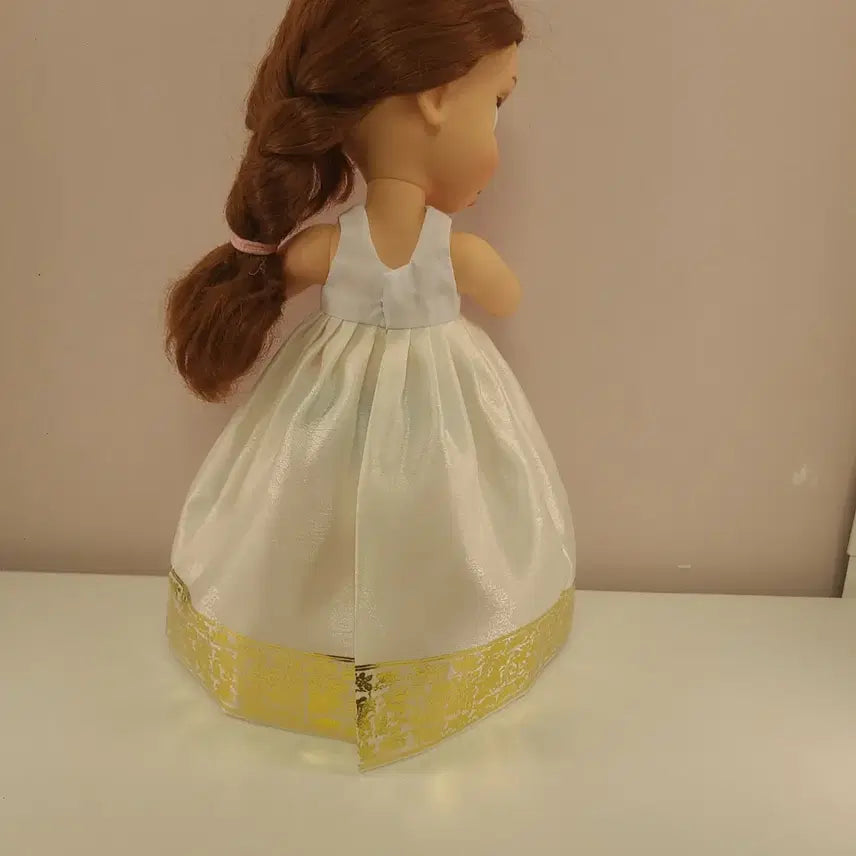 [BUNJANG] Baedol Doll Blue Hanbok Set / 베이돌인형 파란당의