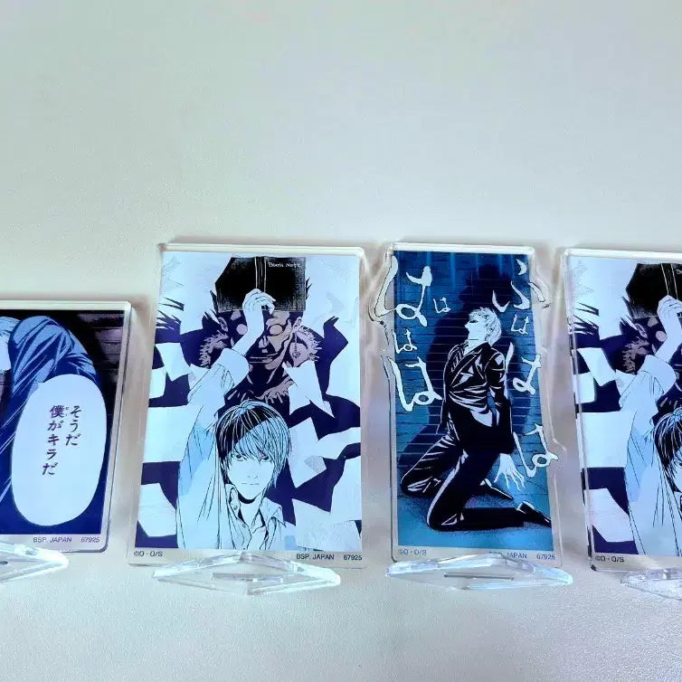 [BUNJANG] Death Note Light Yagami &amp; Ryuk Acrylic Standee Bundle Set / 데스노트 라이토 류크 쿠지 아크릴 일괄판매