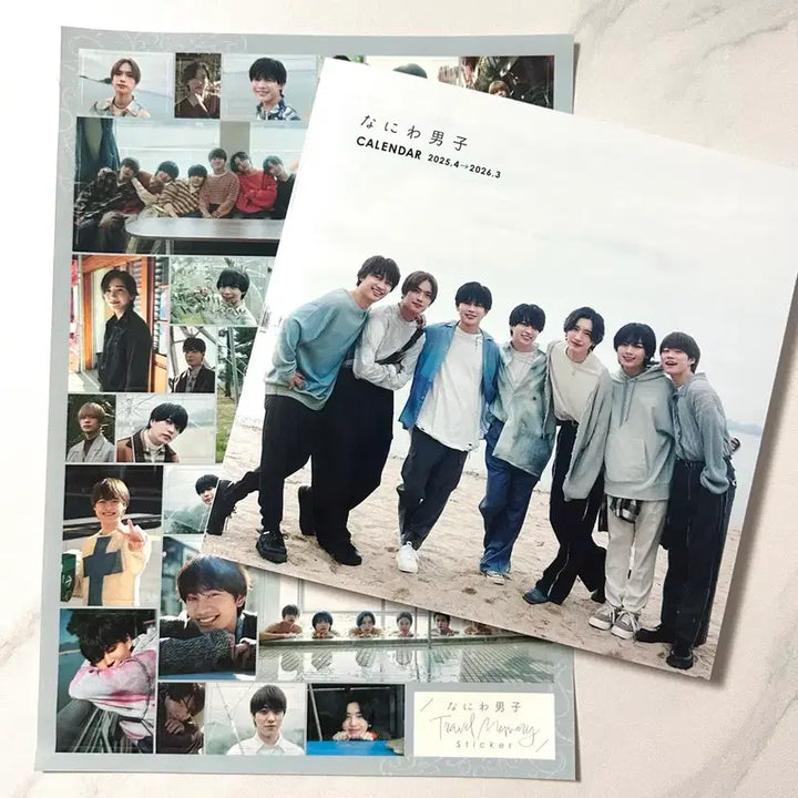 [BUNJANG] Naniwa Danshi 2025-2026 Calendar + Sticker Bundle Set / (일괄) 나니와단시 2025-2026 캘린더 + 스티커