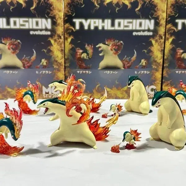 [BUNJANG] MG Studio Pokemon Starters Evolution Tree Meganium Blaziken Swampert Figure / MG 메가니움 블레이범 장크로다일 스케일 포켓몬