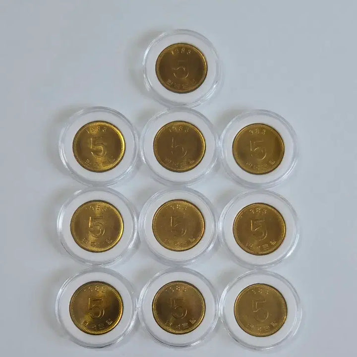 [BUNJANG] 1983 5 Won Coin Bundle (Unused) / 미사용 1983년 5원 주화 일괄