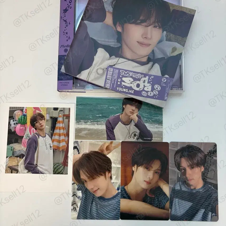 [BUNJANG] TWS Youngjae Lucky Draw Photocard Bundle Set / 소다소다 영재 개인반 + 특전(위버스 재팬)포함
