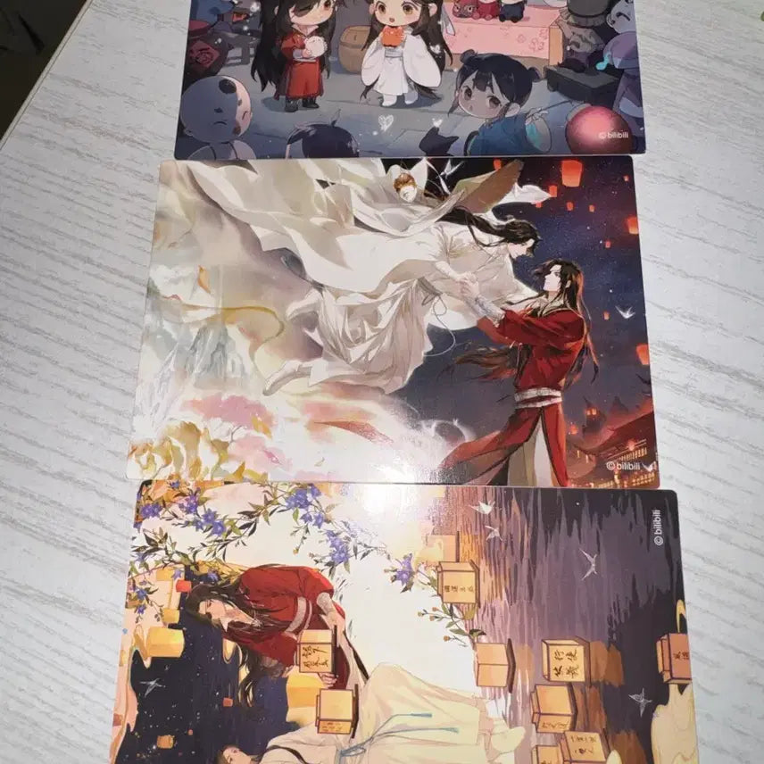 [BUNJANG] Tian Guan Ci Fu Keychain &amp; Postcard Bundle Set / 천관사복 키링 엽서 일괄 팔아요