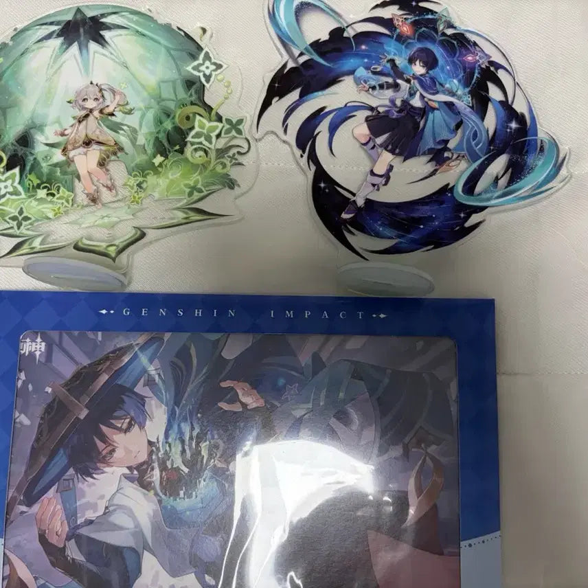 [BUNJANG] GIGO Wanderer &amp; Nahida Acrylic Stand, Wanderer Shikishi Board / GIGO 방랑자 나히다 아크릴, 방랑자 색지