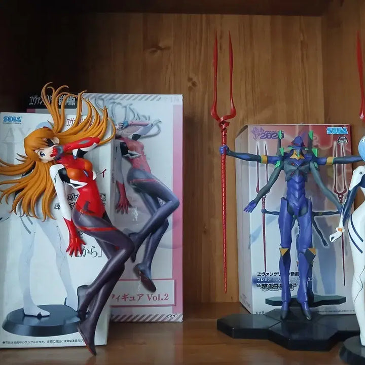 [BUNJANG] Evangelion Asuka, Rei, Unit-01 Figure Set / 에반게리온 피규어 아스카/레이/초호기 세트