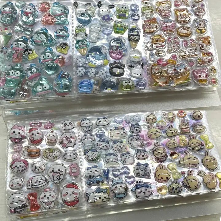 [BUNJANG] BonBon Drop 3D Sticker Book Set - Sanrio, Chiikawa, Tamagotchi / 봉봉드롭 입체스티커 산리오 치이카와 다마고치 스티커북