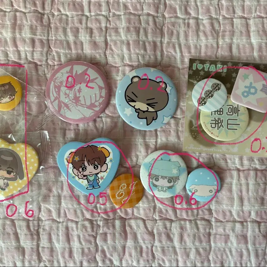 [BUNJANG] &amp;TEAM Pin Button Set / 앤팀 핀버튼 핀뱃지 비공굿 일괄